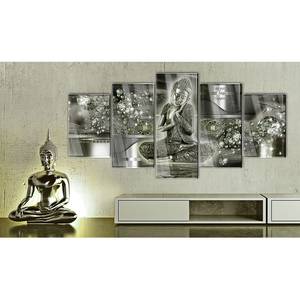 Acrylglas-afbeelding Emerald Buddha acrylglas - grijs/groen - 200 x 100 cm