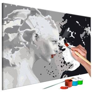 Peinture par numéro - Black & White Lin - Multicolore - 60 x 40 cm