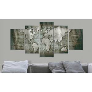 Acrylglas-afbeelding Bronze Map III acrylglas - meerdere kleuren - 100 x 50 cm