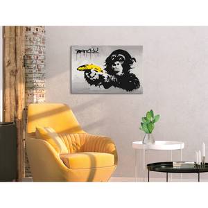Schilderen op Nummer - Aap (Banksy) linnen - meerdere kleuren - 60 x 40 cm