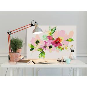 Schilderen op Nummer - Bonte Bloemen linnen - meerdere kleuren - 60 x 40 cm