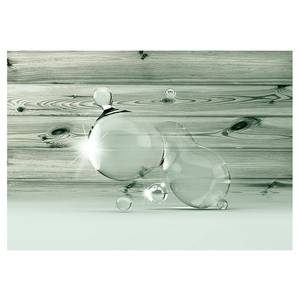 Vliestapete Beauty in Drops of Water Premium Vlies - Grau - 400 x 280 cm