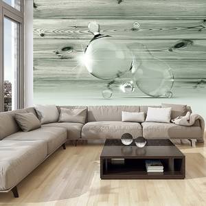 Vliestapete Beauty in Drops of Water Premium Vlies - Grau - 400 x 280 cm