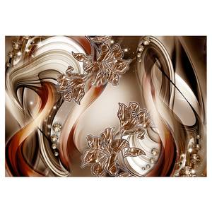 Vliesbehang Brown Symphony premium vlies - koperkleurig/champagnekleurig - 200 x 140 cm
