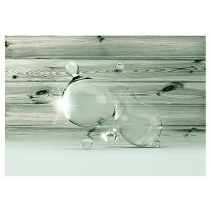 Vliestapete Beauty in Drops of Water Premium Vlies - Grau - 350 x 245 cm
