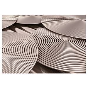 Vliestapete Copper Spirals Premium Vlies - Messing - 200 x 140 cm