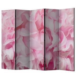 Kamerscherm Azalea (5-delig) vlies - 225 x 172 cm - Wit/hot Pink