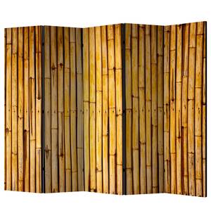Kamerscherm Bamboo Garden vlies - bruin - 5-delige set