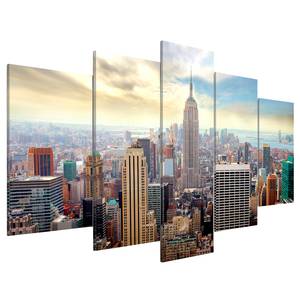 Tableau déco Morning in New York City Lin - Multicolore - 100 x 50 cm