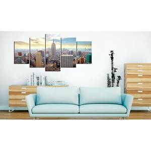 Tableau déco Morning in New York City Lin - Multicolore - 100 x 50 cm