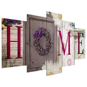 Afbeelding Welcome Home linnen - meerdere kleuren - 100 x 50 cm