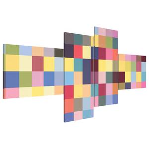 Bild Ästhetik der Farben Leinen - Mehrfarbig - 200 x 90 cm