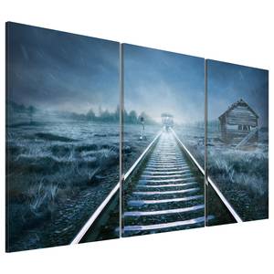 Afbeelding A Journey in the Fog linnen - blauw - 60 x 40 cm