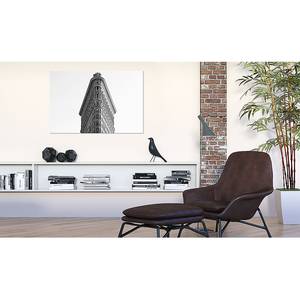 Afbeelding Flatiron Building linnen - zwart/wit - 90 x 60 cm