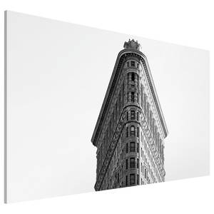 Bild Flatiron Building Leinen - Schwarz / Weiß - 120 x 80 cm