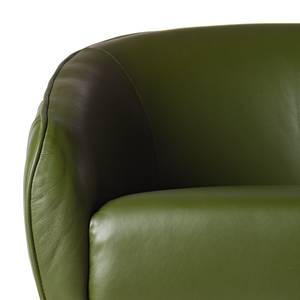 Fauteuil Melnik Cuir véritable - Vert foncé