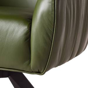 Fauteuil Melnik echt leer - Donkergroen