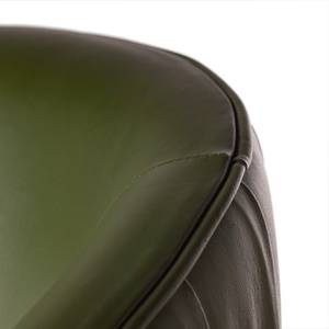 Fauteuil Melnik Cuir véritable - Vert foncé