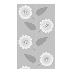Papier peint intissé Floral Pattern Intissé premium - Gris / Blanc - 0,50 x 10 m