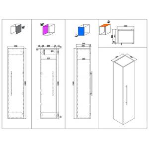 Hochschrank Homeline Eiche Hell Dekor