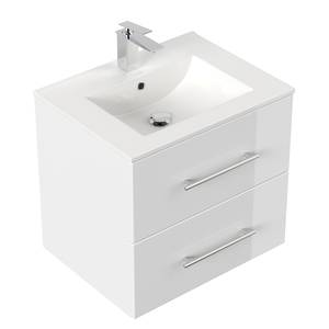 Meuble avec vasque Homeline Blanc brillant - Largeur : 60 cm