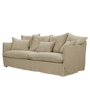 Sofa Wassy I (3-Sitzer) Leinen - Sandgrau