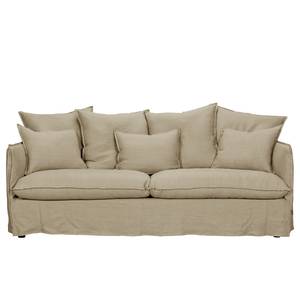 Sofa Wassy I (3-Sitzer) Leinen - Sandgrau