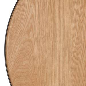 Tables basses Permet (2 éléments) Placage en bois véritable - Chêne / Noir