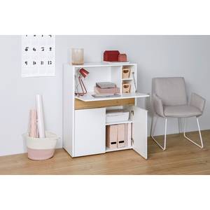 Secretaire MC 110 wild eikenhouten look/wit