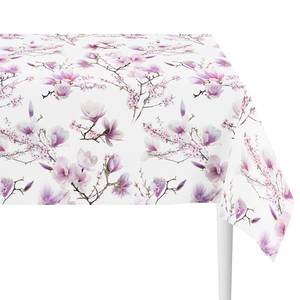 Nappe 6909 Tissu mélangé - Blanc / Mauve - 150 x 250 cm