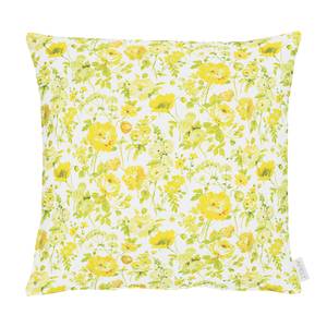 Housse de coussin 6911 Tissu mélangé - Blanc / Jaune