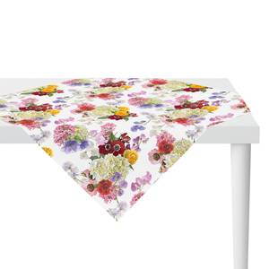 Nappe 7183 Tissu mélangé - Blanc / Multicolore - 88 x 88 cm