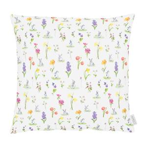 Coussin 6905 Tissu mélangé - Blanc cassé / Multicolore - 48 x 48 cm