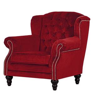 Fauteuil bergère Jenner III Microfibre - Rouge