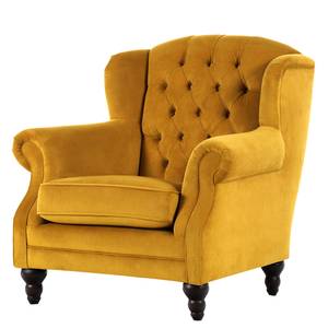 Fauteuil bergère Jenner IV Microfibre - Jaune doré