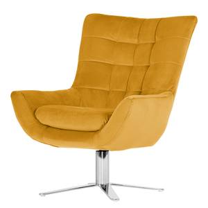 Fauteuil Chassy II Velours - Jaune doré