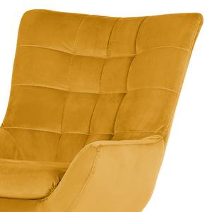 Fauteuil Chassy II Velours - Jaune doré