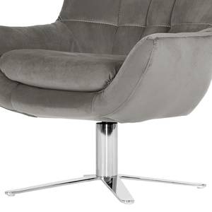 Fauteuil Chassy II Velours - Gris