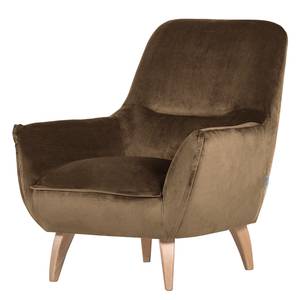 Fauteuil Oulu fluweel - Latte Macchiattokleurig