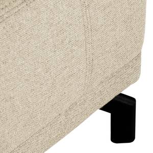 Ecksofa Ashwell Flachgewebe - Beige - Longchair davorstehend links