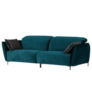 Bigsofa Morada Samt - Petrol / Grau