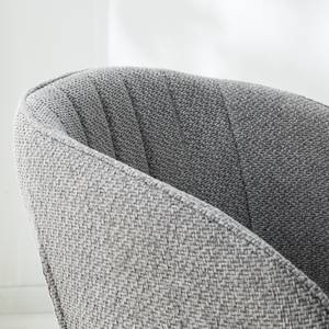 Chaise à accoudoirs  Cantil Tissu / Acier - Noir - Gris clair / Noir
