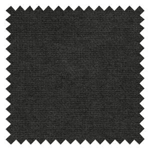 Canapé d’angle Gorman Microfibre - Noir - Méridienne courte à droite (vue de face) - Sans fonction