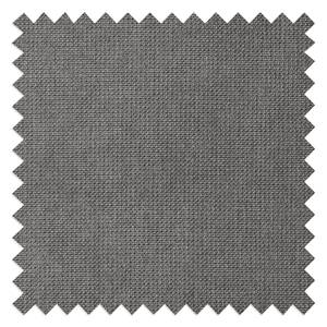 Canapé d’angle Dolton Microfibre - Gris - Méridienne longue à gauche (vue de face)