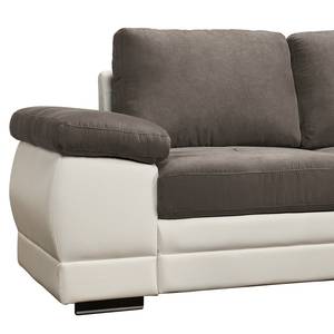 Ecksofa Nitro III Microfaser; Kunstleder - Ottomane davorstehend rechts