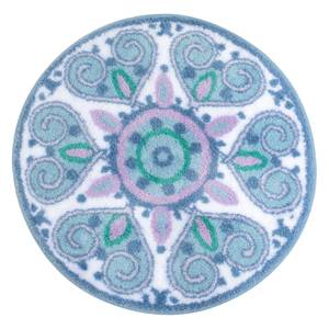 Tapis de bain Mandalay Polyacrylique - Multicolore - Diamètre : 60 cm