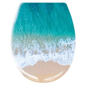 WC-bril Waikiki duroplast - blauw/beige
