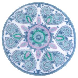 Tapis de bain Mandalay Polyacrylique - Multicolore - Diamètre : 80 cm