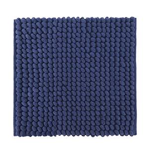 Badmat Celine textielmix - Donkerblauw - 60 x 60 cm