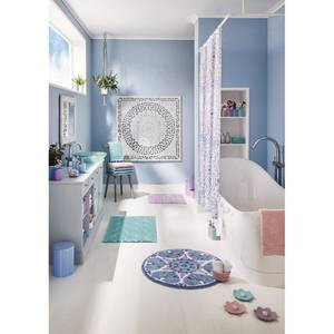 Badmat Twin polyester - Aquablauw - 90 x 60 cm